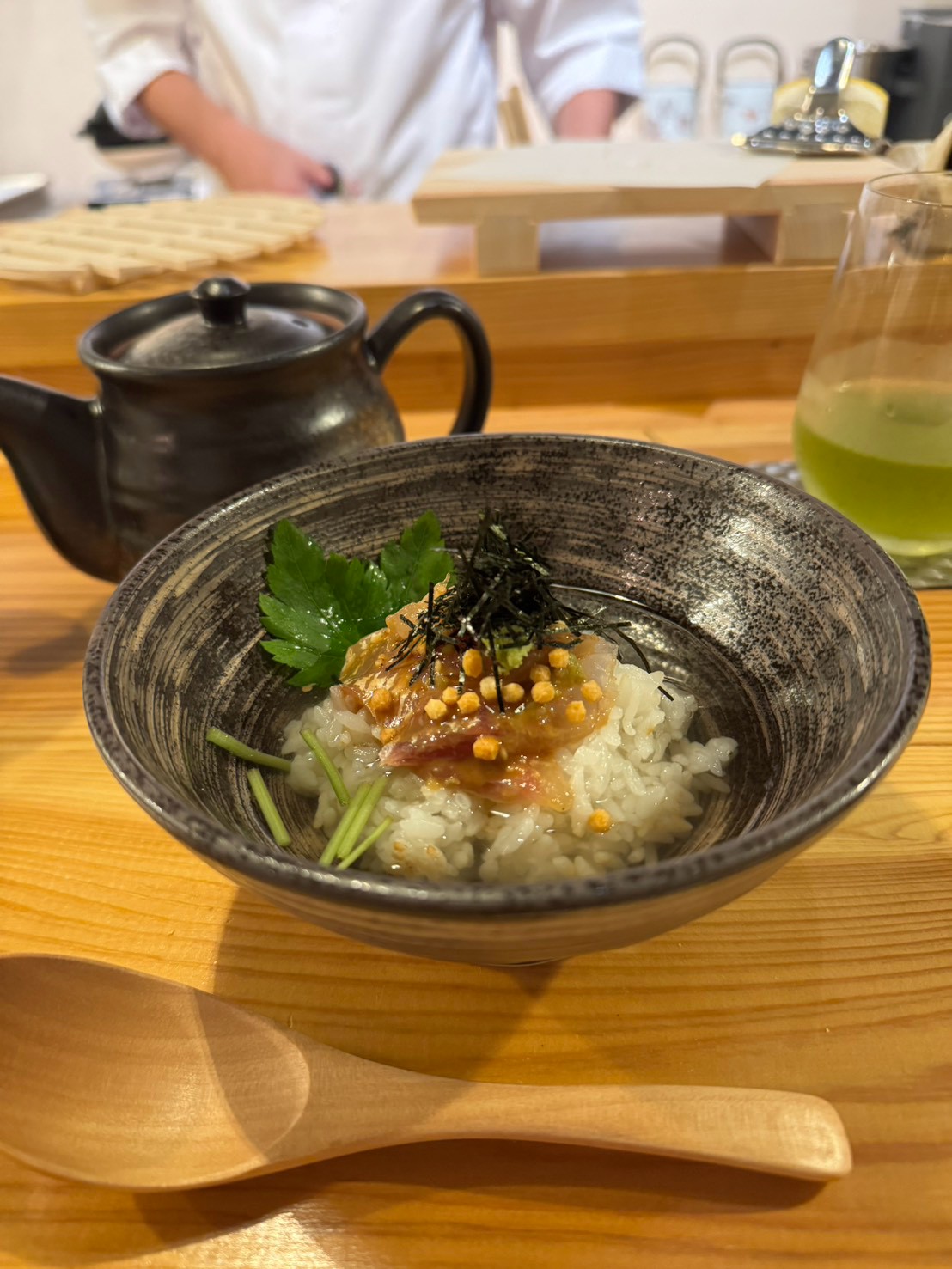 土鍋ご飯の鯛茶漬け